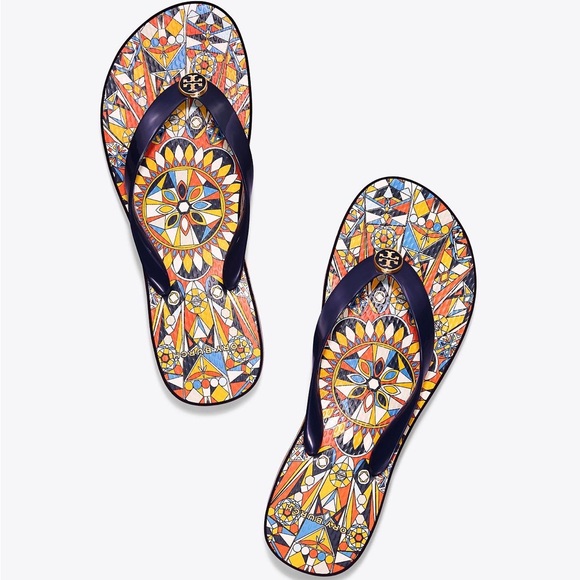 NEW Tory Burch cut out wedge flip flop - Picture 2 of 7